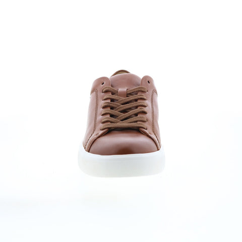 Mephisto Cristiano Mens Brown Leather Lace Up Lifestyle Sneakers Shoes