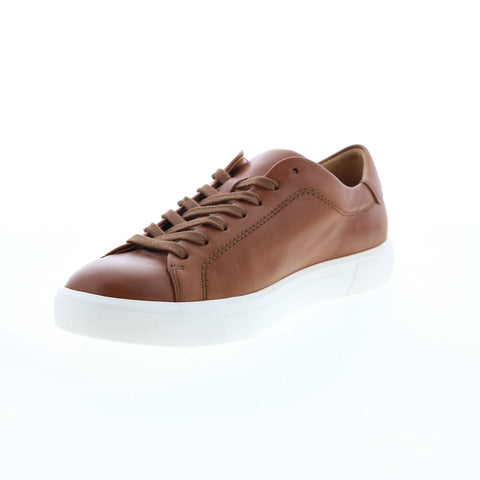Mephisto Cristiano Mens Brown Leather Lace Up Lifestyle Sneakers Shoes