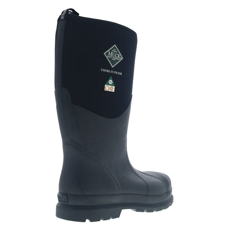 Muck Chore Classic Tall Steel Toe Waterproof CHSCSAA Mens Black Work Boots