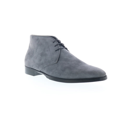 Zelli Italia Chukka Boot Mens Gray Suede Lace Up Chukkas Boots