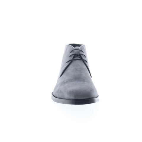 Zelli Italia Chukka Boot Mens Gray Suede Lace Up Chukkas Boots