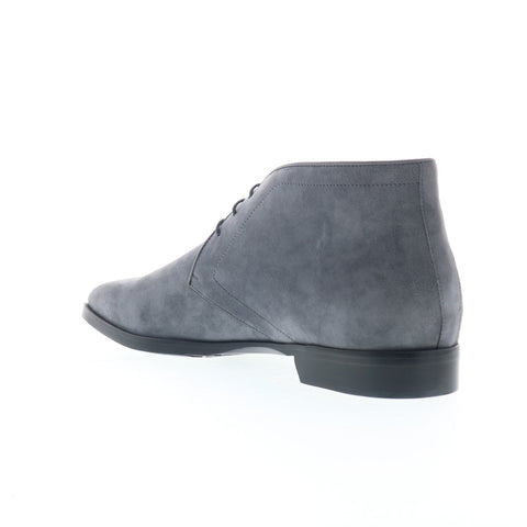 Zelli Italia Chukka Boot Mens Gray Suede Lace Up Chukkas Boots