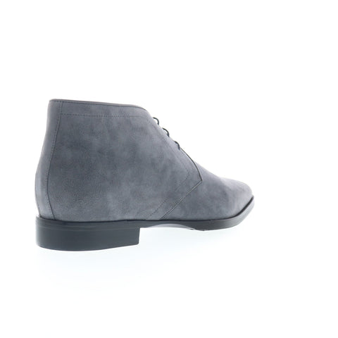 Zelli Italia Chukka Boot Mens Gray Suede Lace Up Chukkas Boots