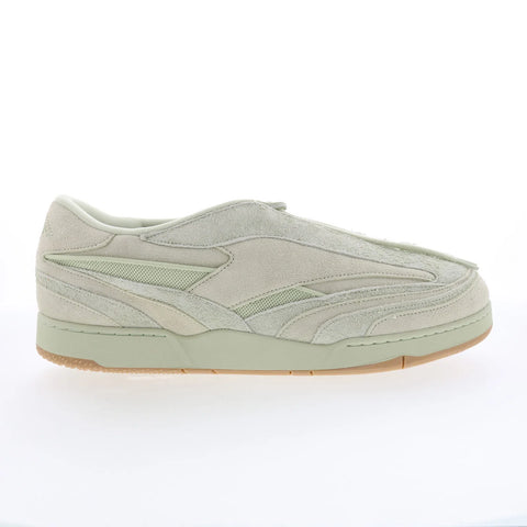 Reebok Chukwu Abud Mens Green Suede Lace Up Lifestyle Sneakers Shoes