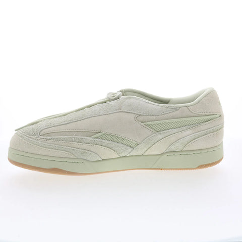 Reebok Chukwu Abud Mens Green Suede Lace Up Lifestyle Sneakers Shoes