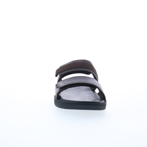 Rockport Lucky Bay Dress Slide CI0044 Mens Brown Wide Slides Sandals Shoes