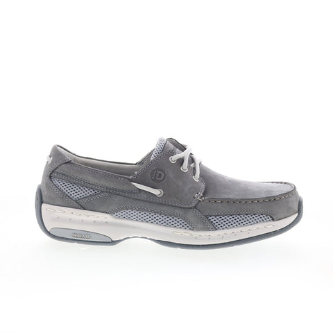 Dunham Captain CI0684 Mens Gray Extra Wide 4E Loafers & Slip Ons Boat Shoes