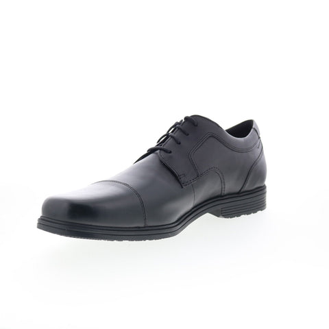 Rockport Taylor Cap Toe CI0822 Mens Black Oxfords & Lace Ups Cap Toe Shoes