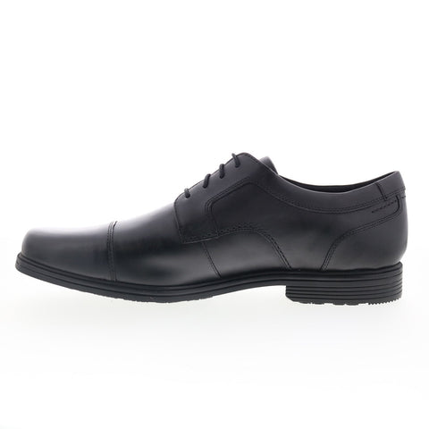 Rockport Taylor Cap Toe CI0822 Mens Black Oxfords & Lace Ups Cap Toe Shoes