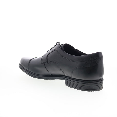 Rockport Taylor Cap Toe CI0822 Mens Black Oxfords & Lace Ups Cap Toe Shoes