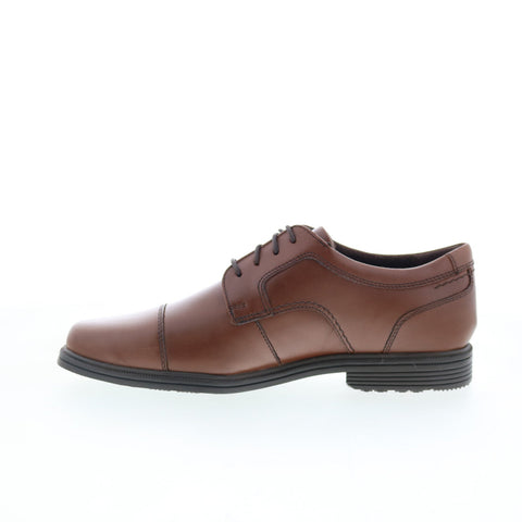 Rockport Taylor Cap Toe CI1053 Mens Brown Oxfords & Lace Ups Cap Toe Shoes