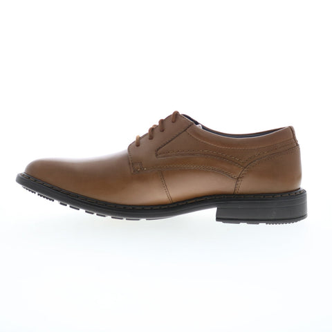 Rockport Tanner Plain Toe Mens Brown Wide Oxfords Plain Toe Shoes