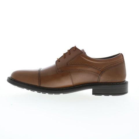 Rockport Tanner Cap Toe Mens Brown Wide Oxfords & Lace Ups Cap Toe Shoes