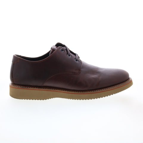 Dunham Clyde Plain Toe CI1604 Mens Brown Extra Wide Oxfords Plain Toe Shoes