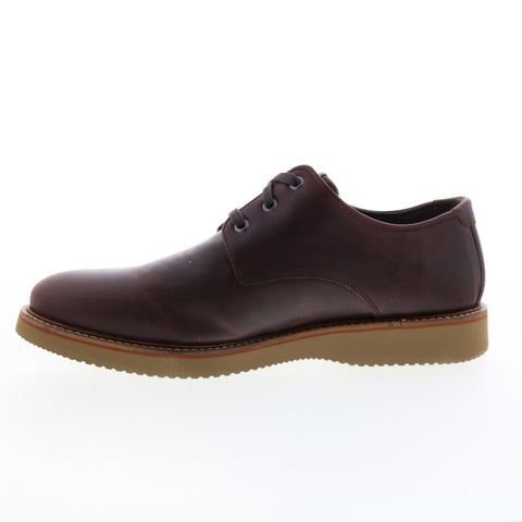 Dunham Clyde Plain Toe CI1604 Mens Brown Leather Oxfords Plain Toe Shoes