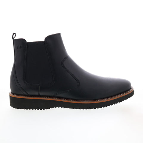 Dunham Clyde Chelsea CI2307 Mens Black Wide Leather Slip On Chelsea Boots