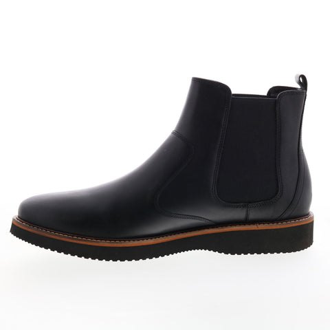 Dunham Clyde Chelsea CI2307 Mens Black Wide Leather Slip On Chelsea Boots
