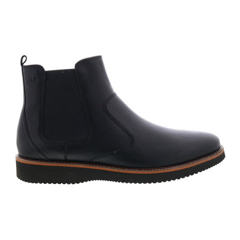 Dunham Clyde Chelsea CI2307 Mens Black Extra Wide Leather Chelsea Boots
