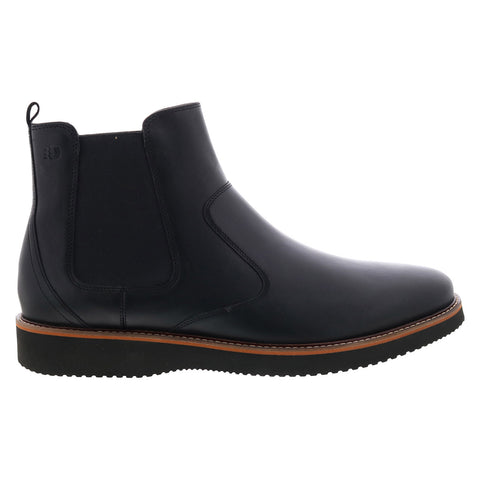 Dunham Clyde Chelsea CI2307 Mens Black Wide Leather Slip On Chelsea Boots
