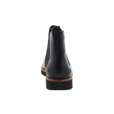 Dunham Clyde Chelsea CI2307 Mens Black Wide Leather Slip On Chelsea Boots