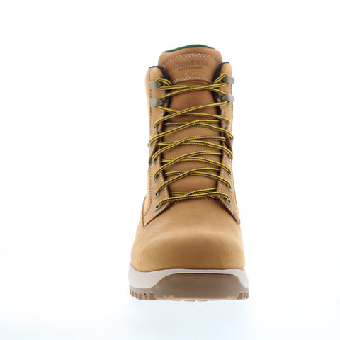 Dunham 8000 Works 8" Plain Boot CI2325 Mens Brown Nubuck Lace Up Work Boots
