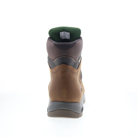 Dunham 8000 Works WP 6-Inch Plain Toe Boot Mens Brown Extra Wide 4E Work Boots