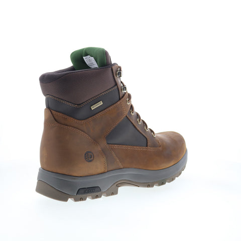Dunham 8000 Works WP 6-Inch Plain Toe Boot Mens Brown Extra Wide 4E Work Boots