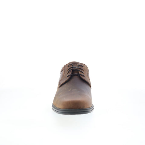 Rockport Robinsyn Waterproof Plain Toe Mens Brown Wide Oxfords Shoes