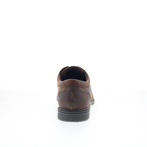 Rockport Robinsyn Waterproof Plain Toe Mens Brown Wide Oxfords Shoes