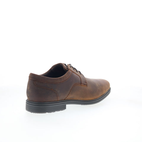 Rockport Robinsyn Waterproof Plain Toe Mens Brown Wide Oxfords Shoes
