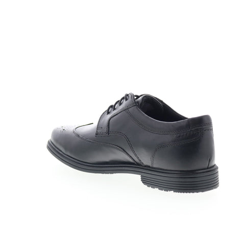 Rockport Taylor Wingtip Mens Black Wide Oxfords Wingtip & Brogue Shoes