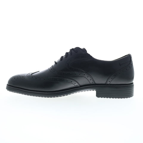 Rockport Total Motion Dressport Wingtip Mens Black Wide Oxfords Shoes