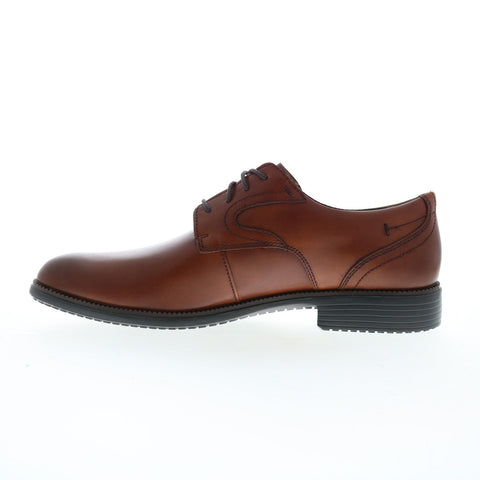 Rockport Total Motion Dressport Plain Toe Mens Brown Oxfords Plain Toe Shoes