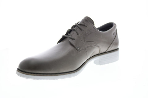 Rockport Total Motion DresSport Plain Toe Mens Gray Wide Oxfords Shoes