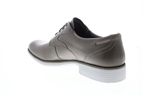 Rockport Total Motion DresSport Plain Toe Mens Gray Wide Oxfords Shoes