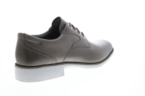 Rockport Total Motion DresSport Plain Toe Mens Gray Wide Oxfords Shoes