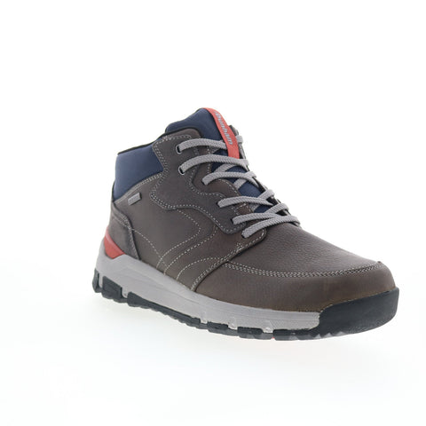 Dunham Glastonbury Mid Boot Mens Gray Extra Wide 4E Casual Dress Boots