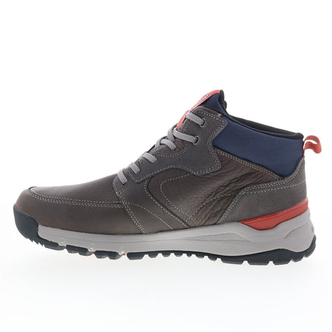 Dunham Glastonbury Mid Boot Mens Gray Extra Wide 4E Casual Dress Boots