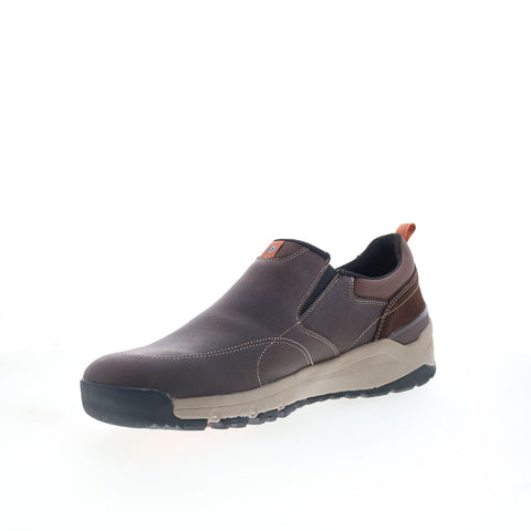 Dunham Glastonbury Waterproof Slip On Mens Brown Loafers Casual Shoes