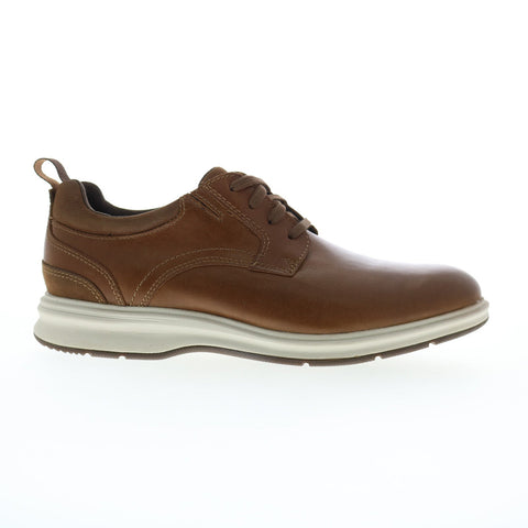 Rockport Total Motion City Plain Toe Mens Brown Wide Oxfords Plain Toe Shoes