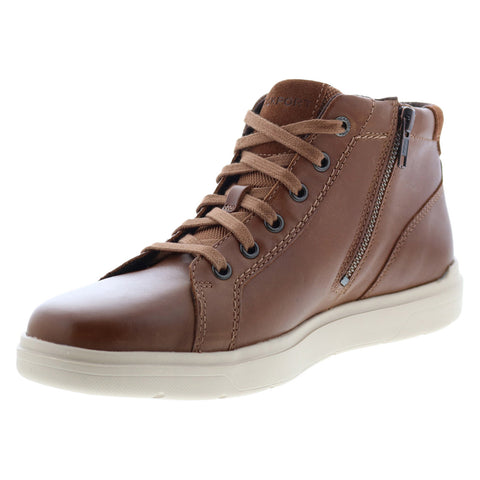 Rockport Total Motion Lite Zip Chukka CI5721 Mens Brown Leather Chukkas Boots