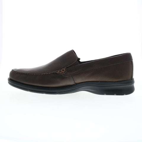 Rockport Palmer Venetian Mens Brown Wide Loafers & Slip Ons Casual Shoes