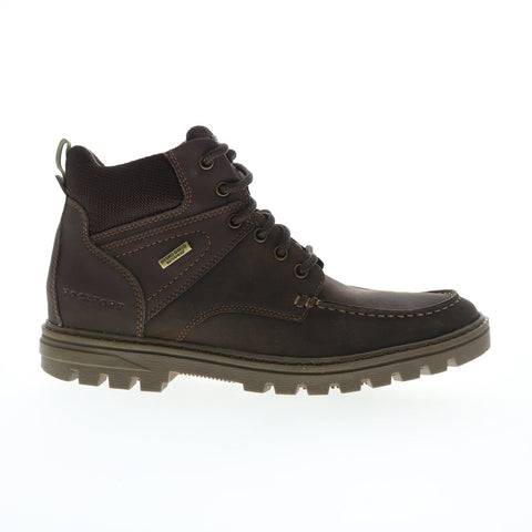 Rockport Weather Or Not Waterproof Plain Toe Mens Brown Oxfords Shoes