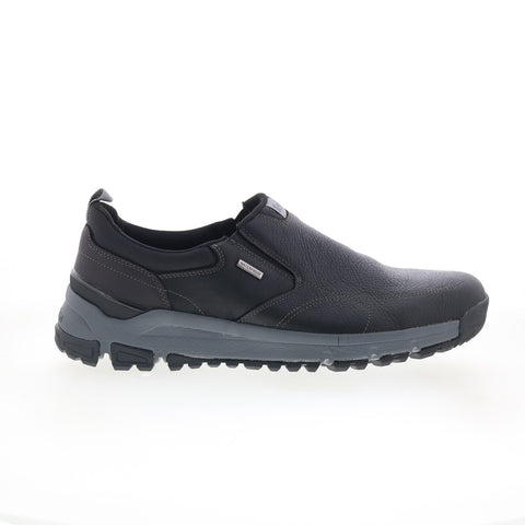 Dunham Glastonbury WP Slip On Mens Black Extra Wide 4E Loafers Casual Shoes