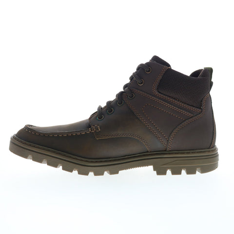 Rockport Weather Ready Moc Toe Boot Mens Brown Wide Casual Dress Boots