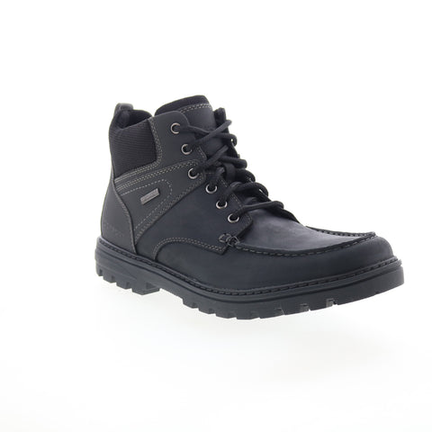 Rockport Weather Ready Moc Toe Boot Mens Black Wide Casual Dress Boots