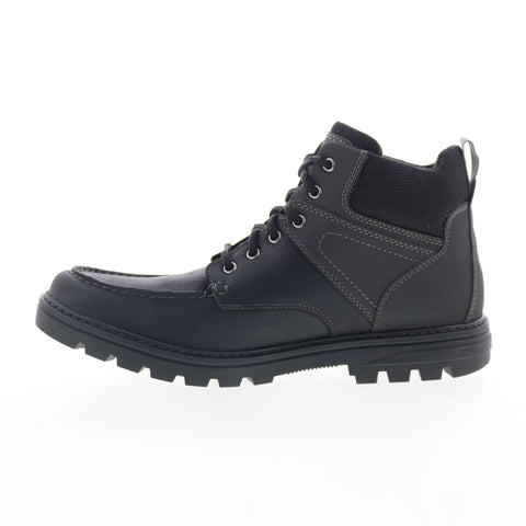 Rockport Weather Ready Moc Toe Boot Mens Black Wide Casual Dress Boots