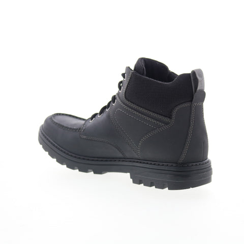 Rockport Weather Ready Moc Toe Boot Mens Black Wide Casual Dress Boots
