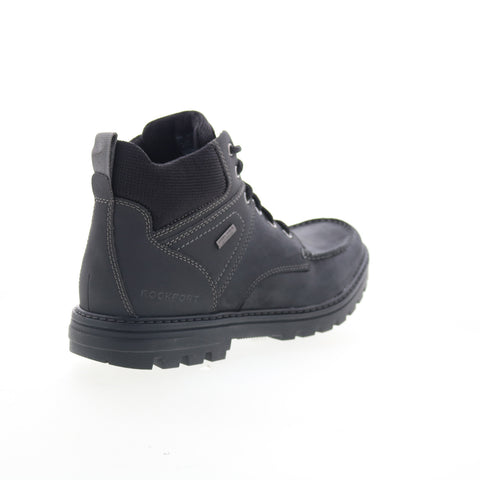 Rockport Weather Ready Moc Toe Boot Mens Black Wide Casual Dress Boots