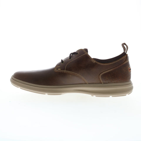 Rockport Zaden Plain Toe Oxford Mens Brown Oxfords & Lace Ups Plain Toe Shoes